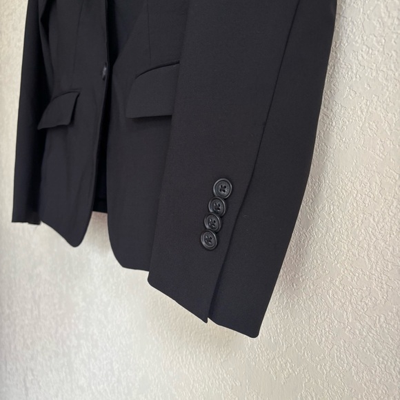 BROOKS BROTHERS Classic Fit Women's Black Wool Blend Blazer Sz 6 P Office Career - Picture 6 of 16